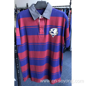 100% Pure Cotton Men's Yarn Dyed Polo Shirts